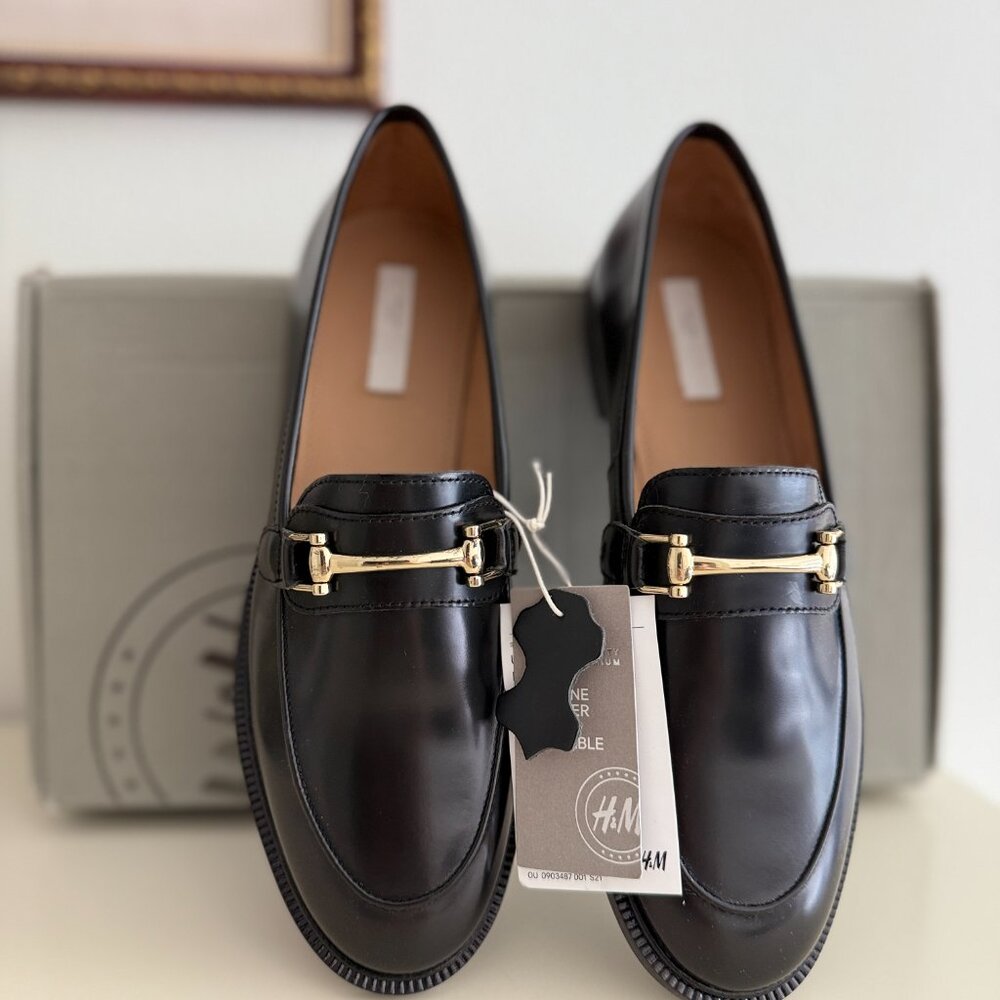 H&M Premium Selection Leather Loafers
